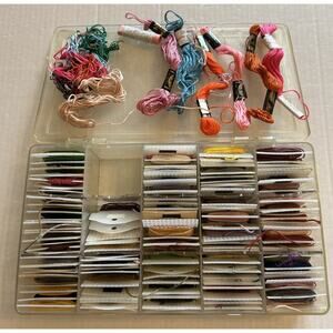 Vtg Case of DMC Carded/Numbered Embroidery Floss Thread Needlepoint Cross Stitch